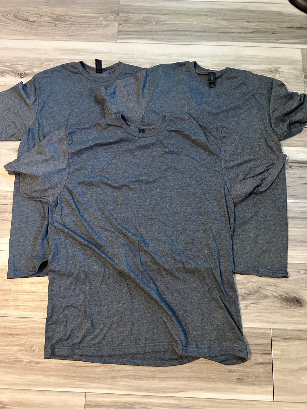 3 Heather gray shirts